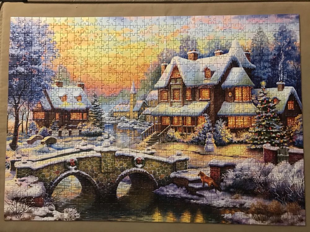 Stone Bridge To The Winter Estate - Corner Piece puzzle collectible [Barcode 5052089287389] - Main Image 2