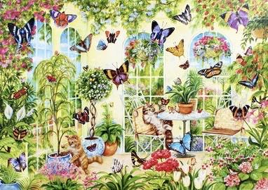 Butterflies Dance - Corner Piece puzzle collectible [Barcode 5052089293434] - Main Image 2