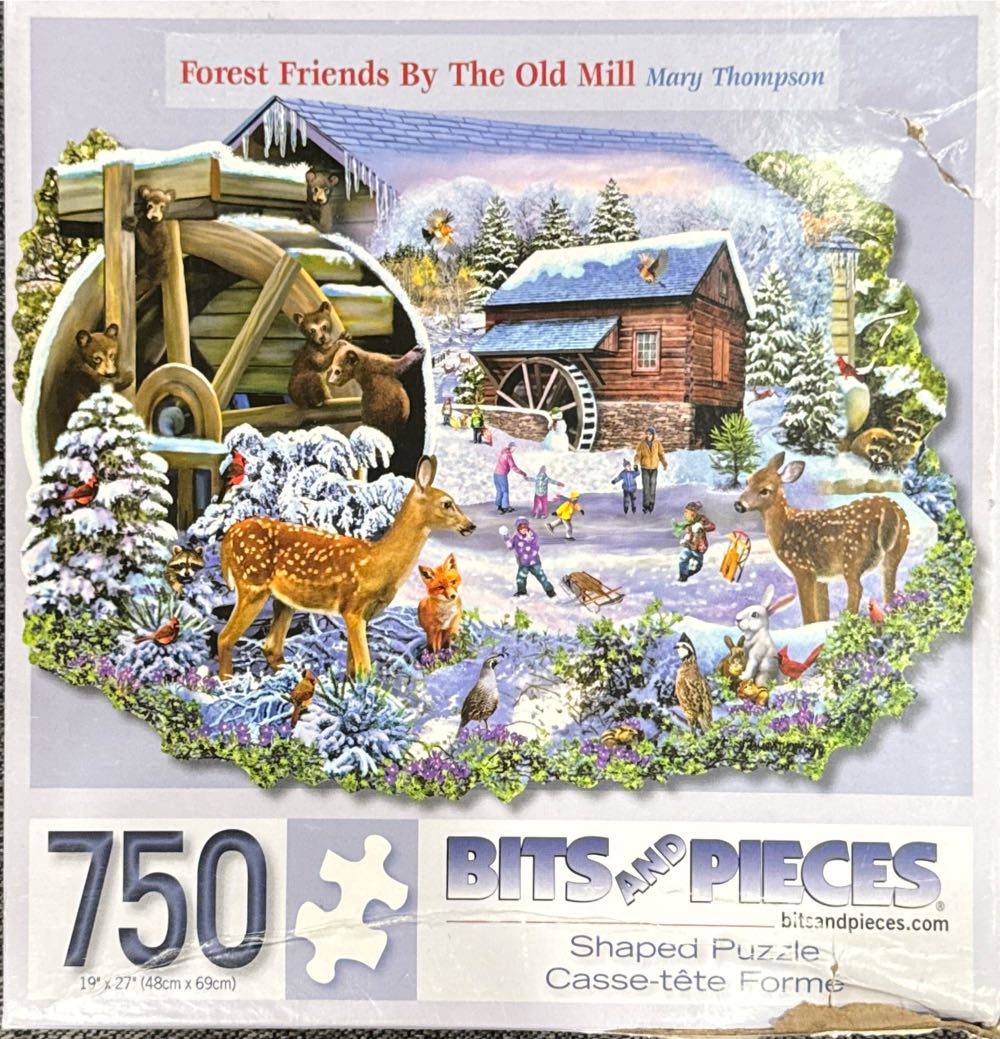 Forest Friends By The Old Mill - Bits & Pieces puzzle collectible [Barcode 192949059833] - Main Image 3