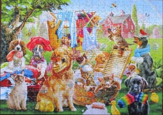 Pets On Wash - Corner Piece puzzle collectible [Barcode 5052089301986] - Main Image 3