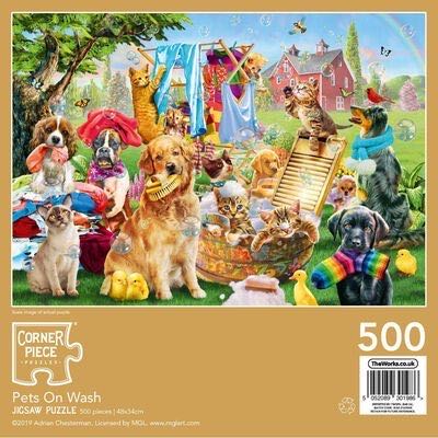 Pets On Wash - Corner Piece puzzle collectible [Barcode 5052089301986] - Main Image 4