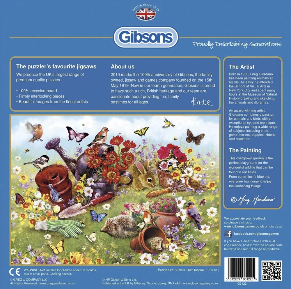 In The Garden - Gibsons puzzle collectible [Barcode 5012269031225] - Main Image 4