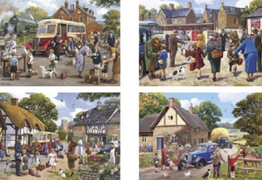 The Evacuees (verkocht) - Gibsons puzzle collectible [Barcode 5012269050561] - Main Image 2