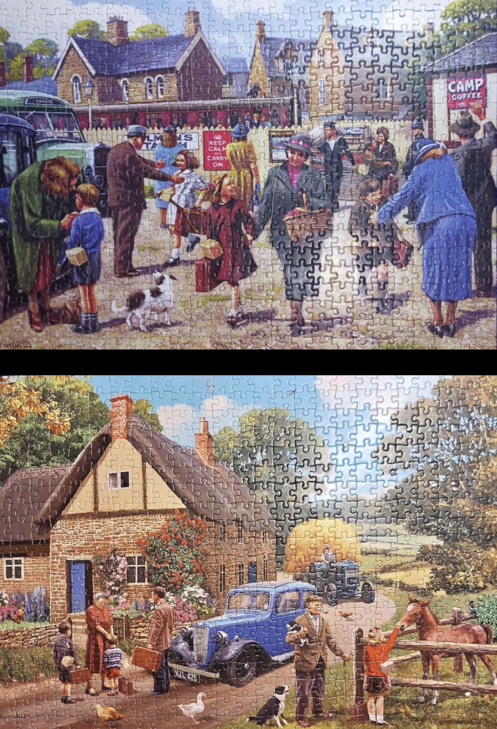 The Evacuees (verkocht) - Gibsons puzzle collectible [Barcode 5012269050561] - Main Image 4