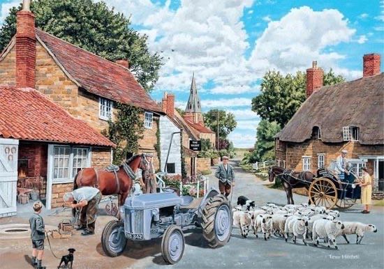 Country Lane - Falcon de luxe puzzle collectible [Barcode 8710126110263] - Main Image 2