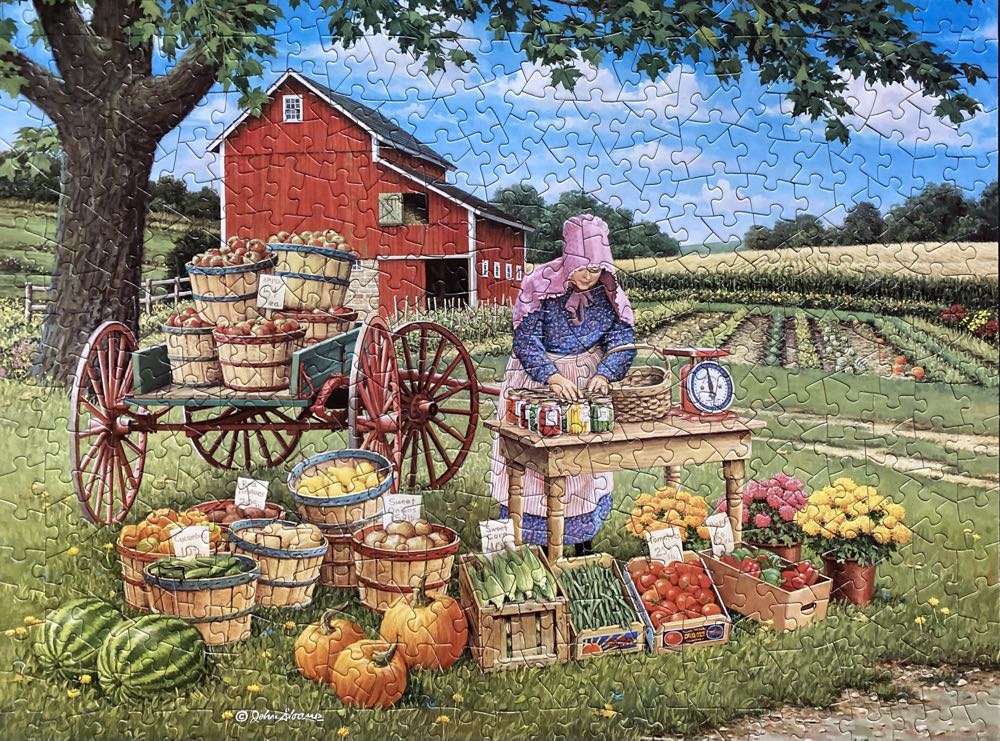The Fruits Of Her Labor - Bits And Pieces puzzle collectible [Barcode 704812102050] - Main Image 2
