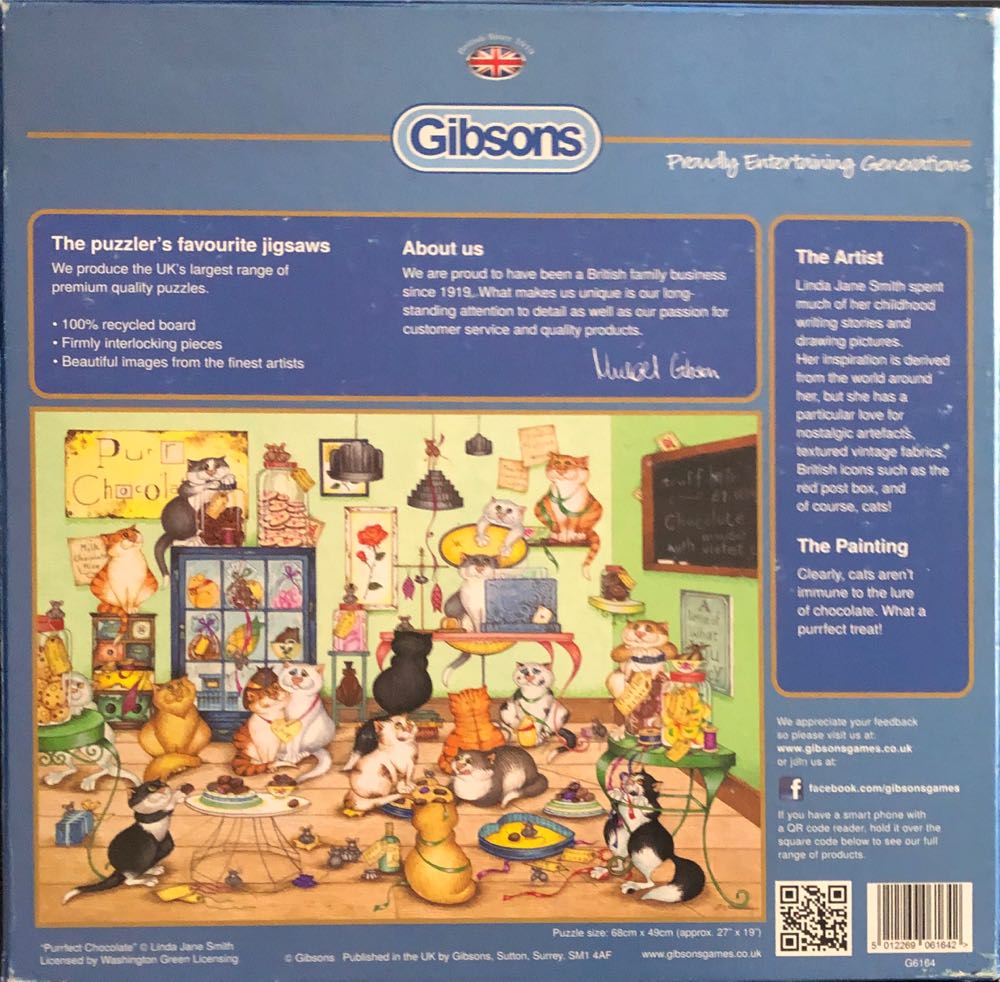 Purrfect Chocolate - Gibsons puzzle collectible [Barcode 5012269061642] - Main Image 4