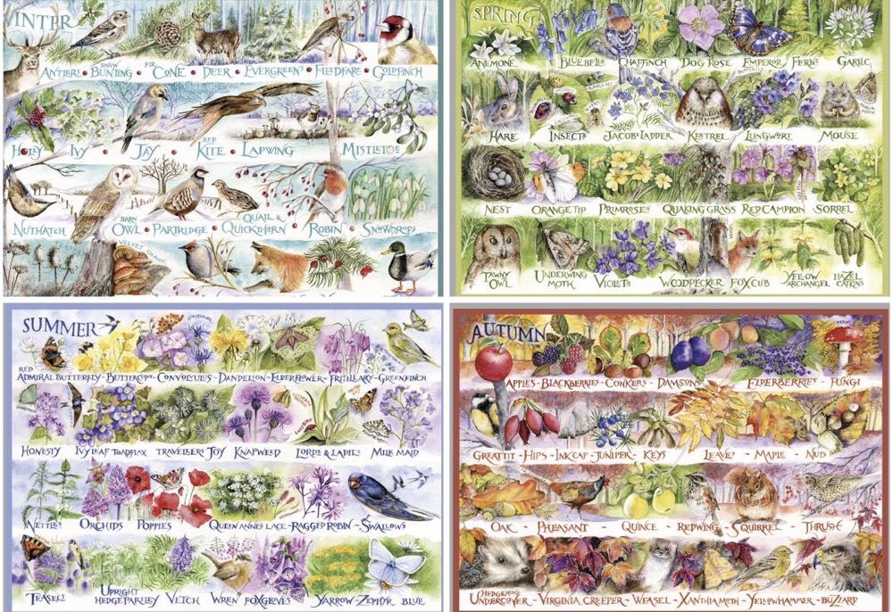 Woodland Seasons - Gibsons puzzle collectible [Barcode 5012269080148] - Main Image 2