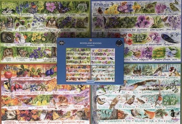 Woodland Seasons - Gibsons puzzle collectible [Barcode 5012269080148] - Main Image 4