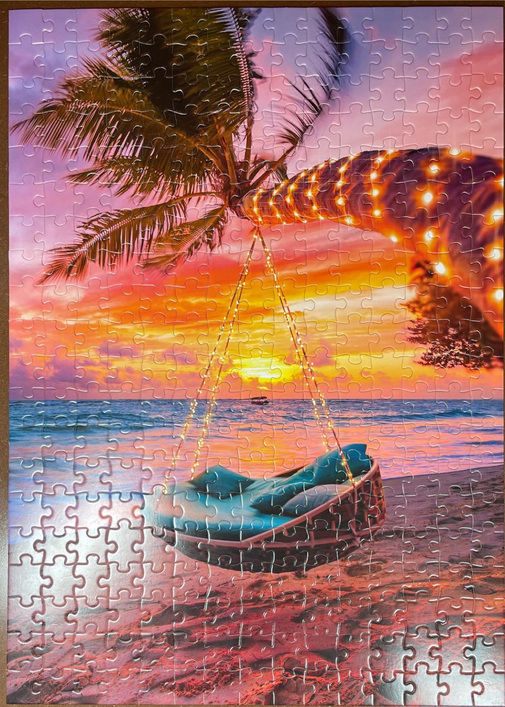 Maldives Sunset - Blanc Puzzles puzzle collectible [Barcode 079346530304] - Main Image 2