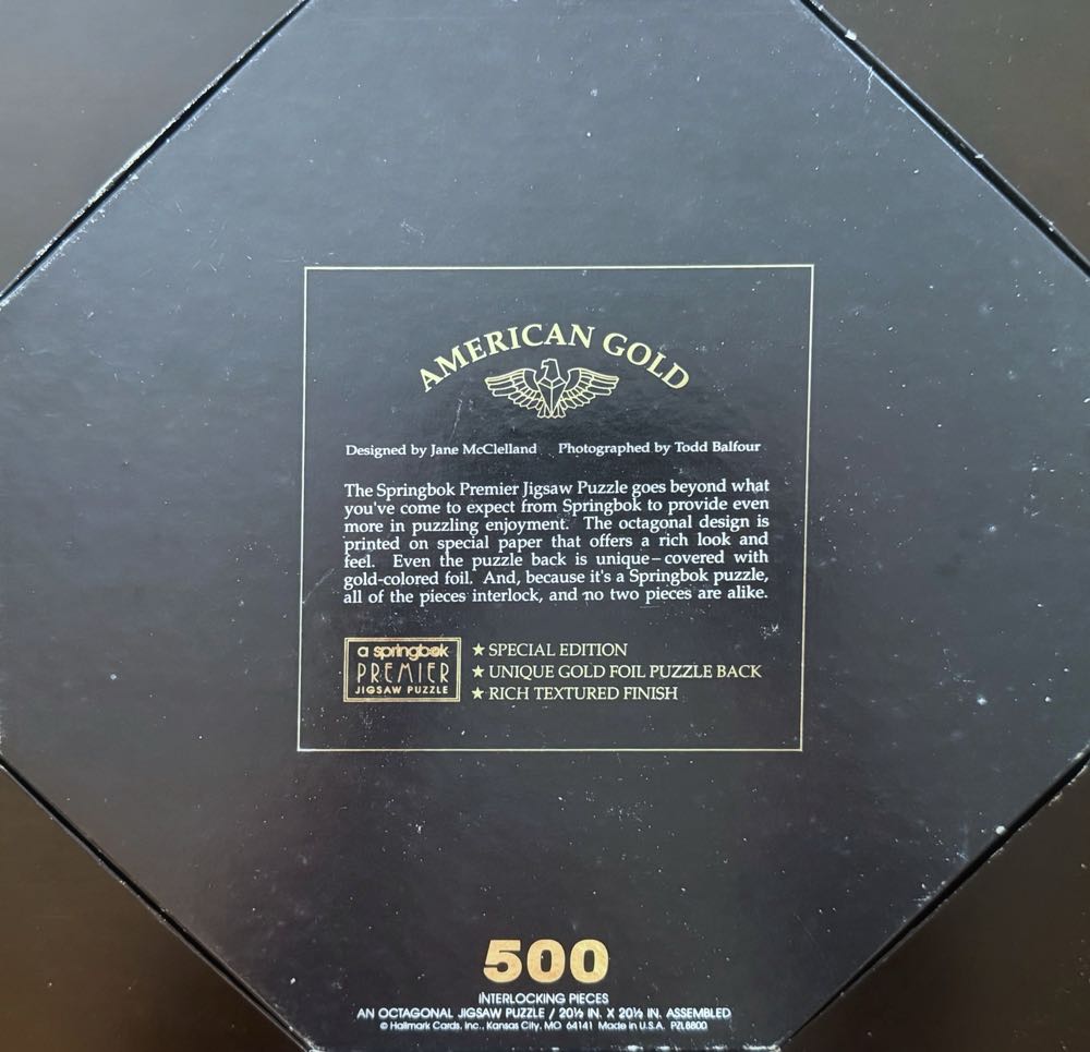 American Gold - Springbok (Vintage) puzzle collectible [Barcode 070000028304] - Main Image 2