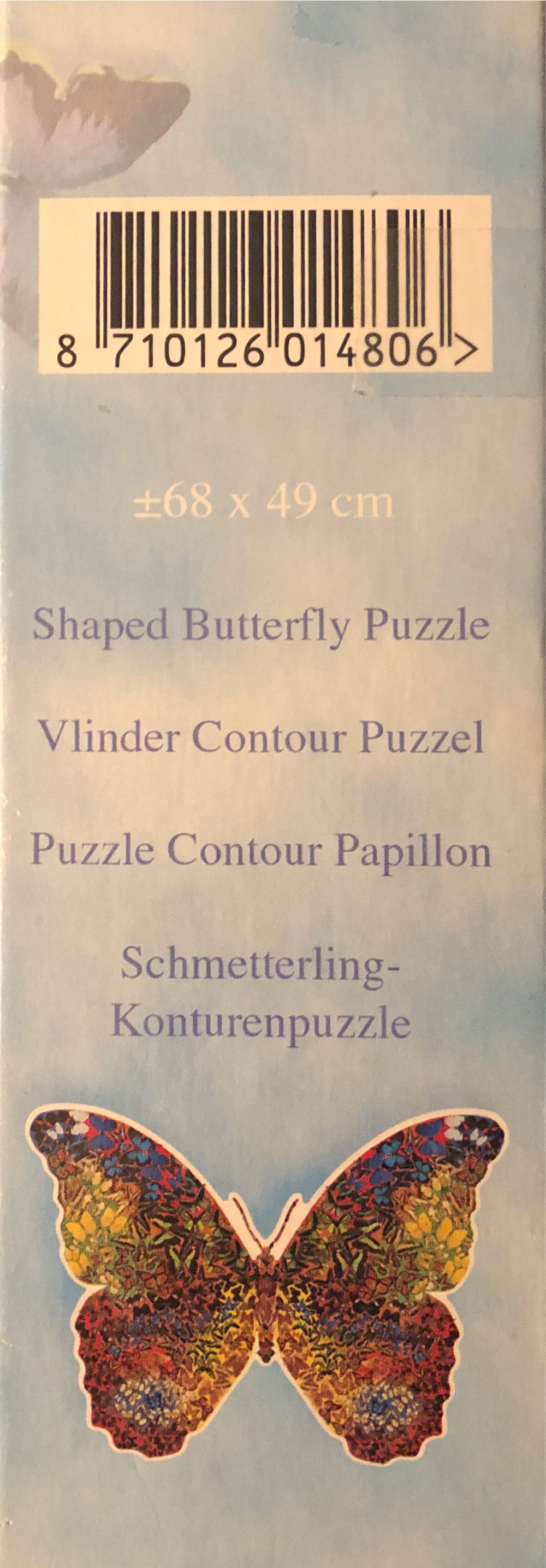 Vlinder Contour Puzzel.Butterfly - Jumbo puzzle collectible [Barcode 8710126014806] - Main Image 2