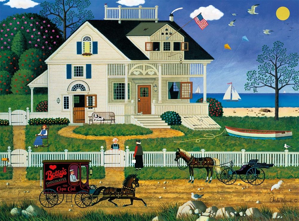 Charles Wysocki- Pickwick Cottage - Buffalo puzzle collectible [Barcode 079346026814] - Main Image 2