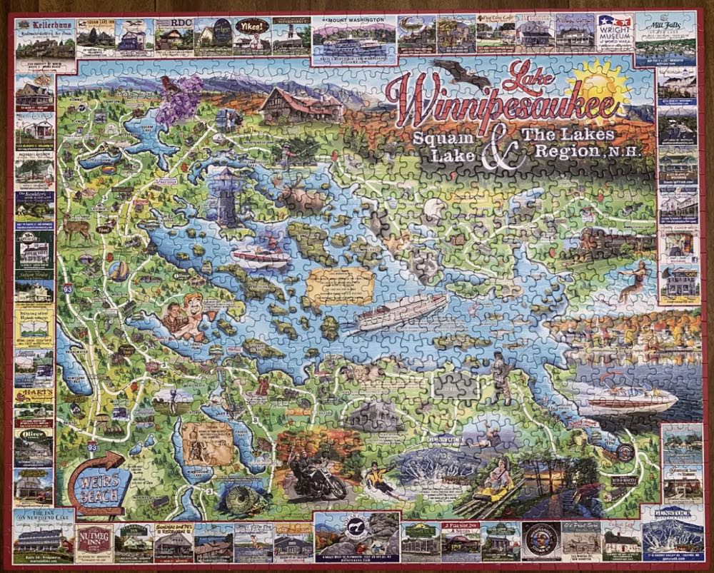 Lake Winnipesaukee-NIB - White Mountain Puzzles puzzle collectible [Barcode 724819259267] - Main Image 3