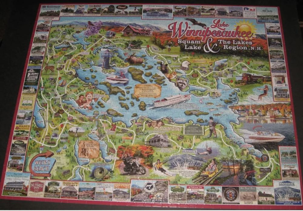 Lake Winnipesaukee-NIB - White Mountain Puzzles puzzle collectible [Barcode 724819259267] - Main Image 4