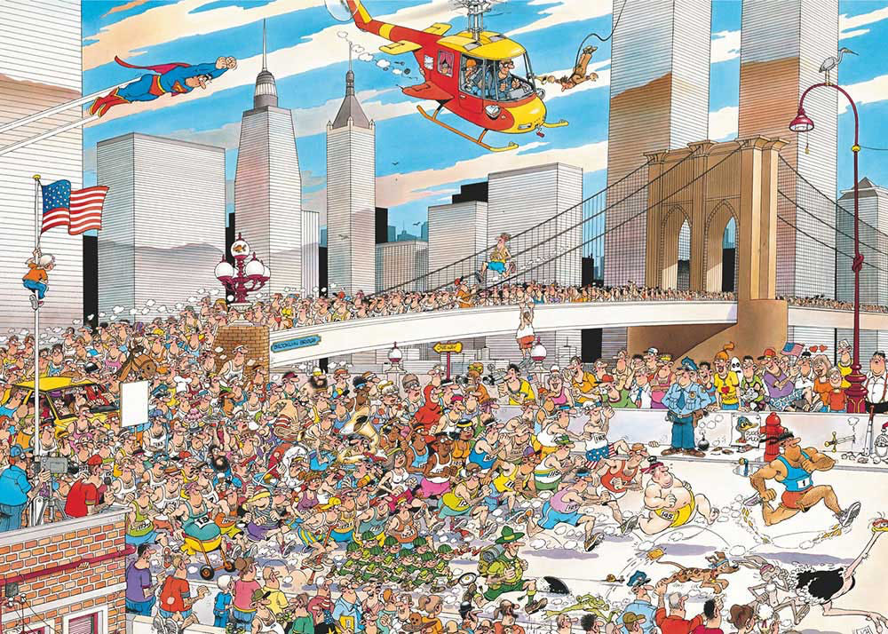 New York marathon - uitgave Scandinavië 2021 - Jumbo puzzle collectible [Barcode 8710126819173] - Main Image 2