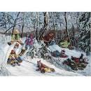New 500 Piece John Sloane Art Puzzle ”the More The Merrier” 18”x24”