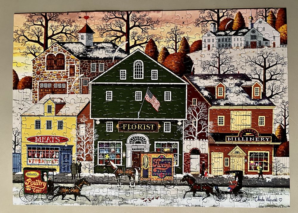 Charles Wysocki: Meats, Flowers, Hats - Buffalo Games 🇺🇸 puzzle collectible [Barcode 079346026913] - Main Image 3