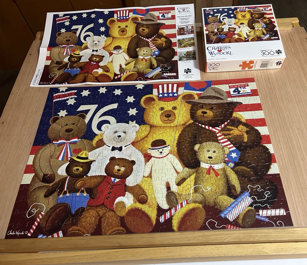 Patriotic Stuffy Bunch - 1051, 3/30/26 - Buffalo Games puzzle collectible [Barcode 079346026807] - Main Image 4