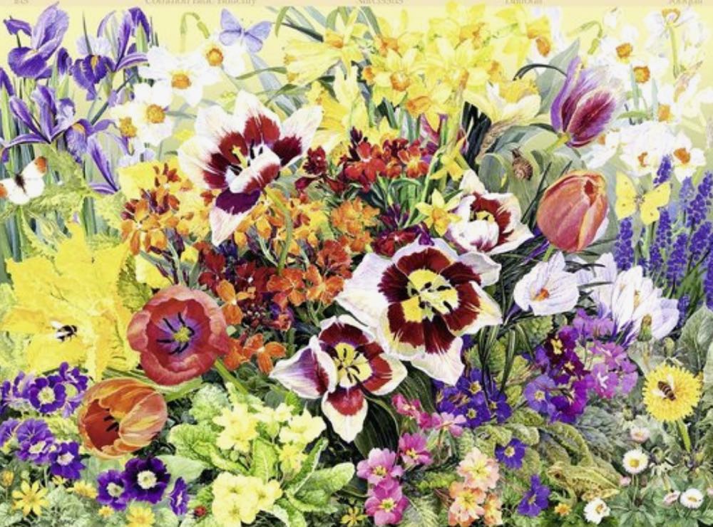 The Cottage Garden No. 1 Spring - Ravensburger puzzle collectible [Barcode 4005556146581] - Main Image 2