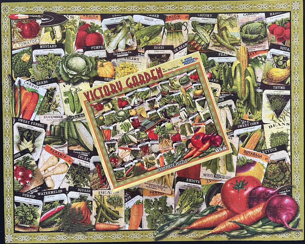 Victory Garden-DG $ - White Mountain Puzzles puzzle collectible [Barcode 724819253449] - Main Image 4