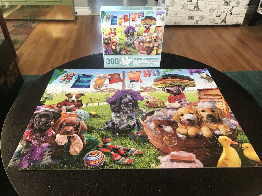 Puppies Playing Teresa Lilly  - Bits & Pieces puzzle collectible [Barcode 192949008565] - Main Image 2