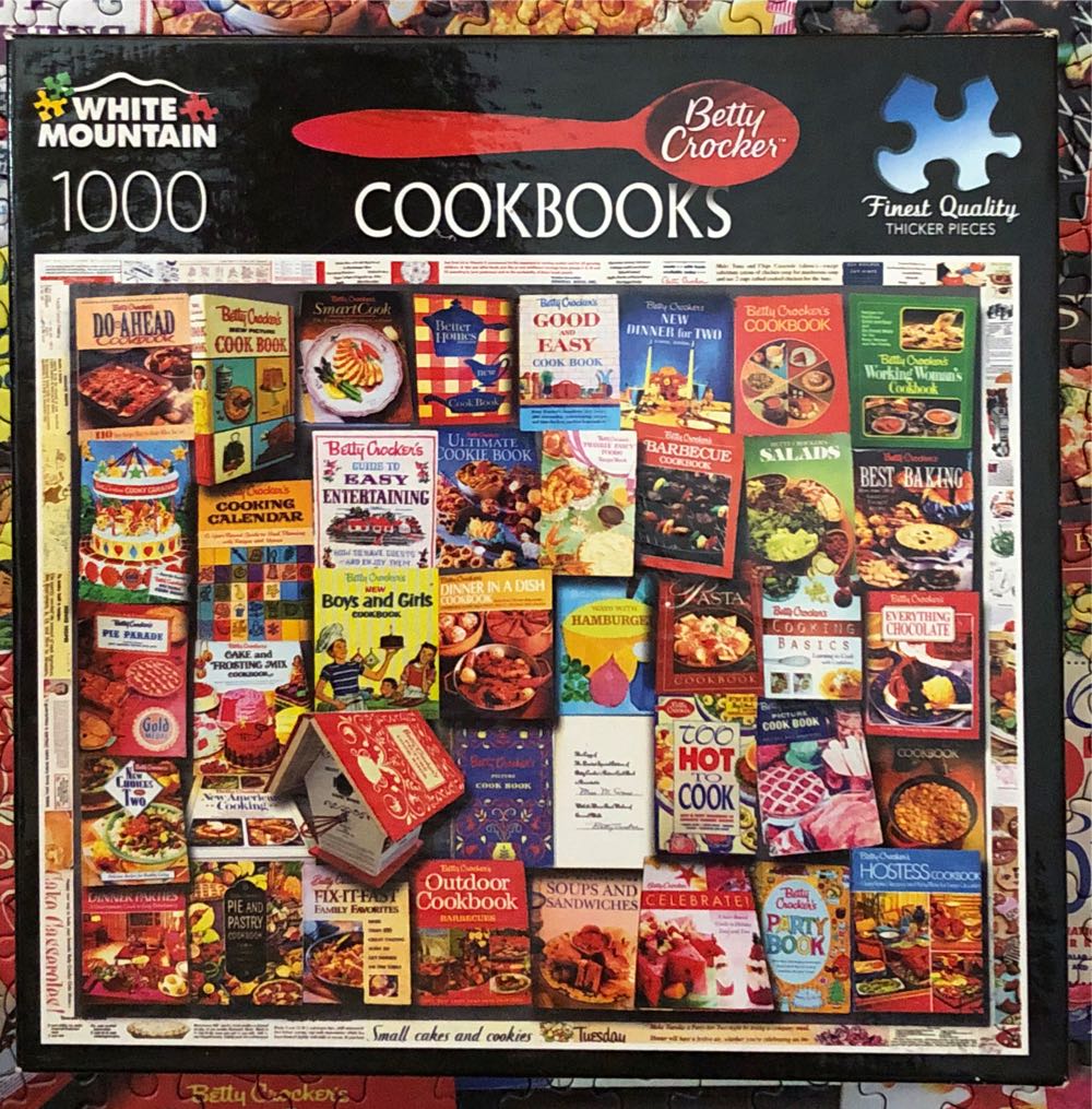 Betty Crocker COOKBOOKS - White Mountain Puzzles puzzle collectible [Barcode 724819260928] - Main Image 2
