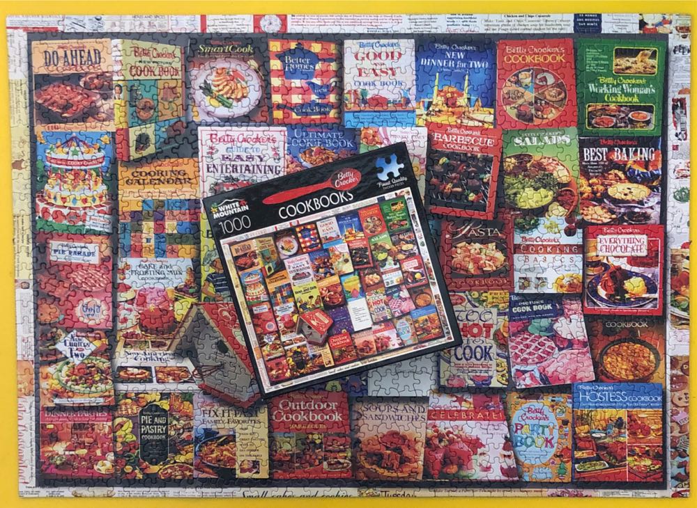 Betty Crocker COOKBOOKS - White Mountain Puzzles puzzle collectible [Barcode 724819260928] - Main Image 3