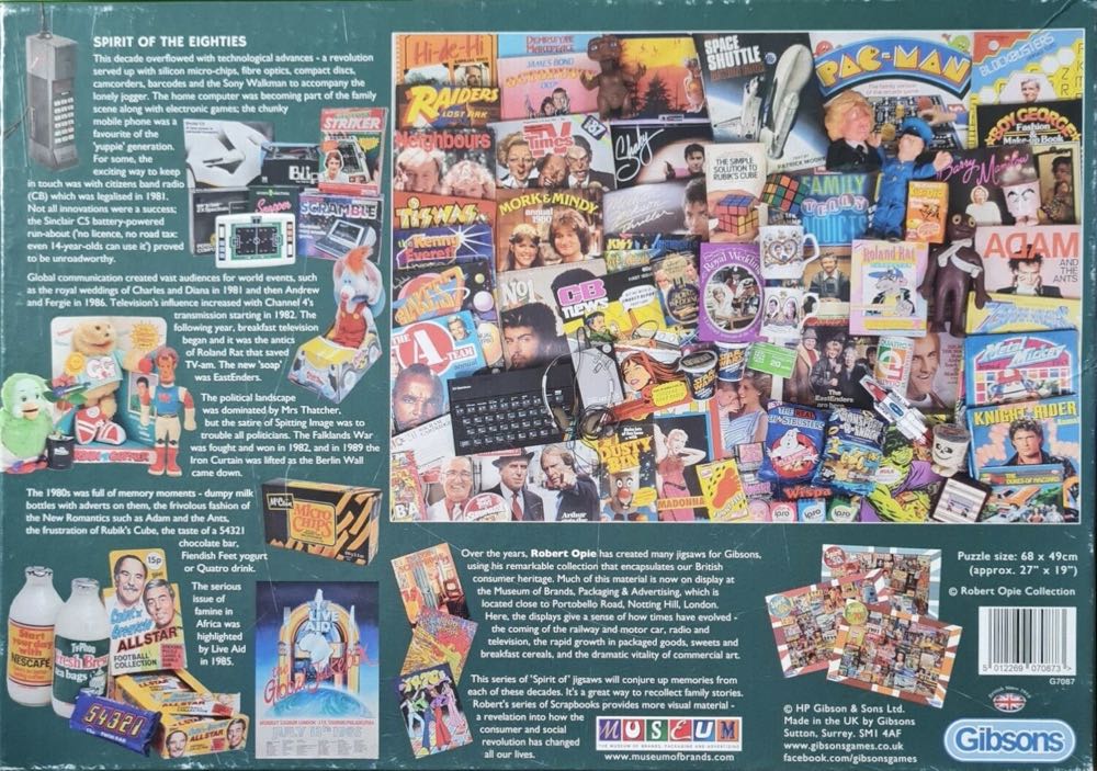 Spirit Of The 80s - Gibsons puzzle collectible [Barcode 5012269070873] - Main Image 4