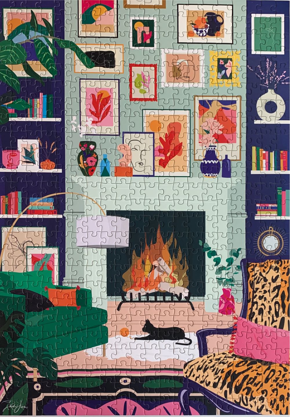 By The Fire - Indigo x Hobbry puzzle collectible [Barcode 686010668203] - Main Image 2