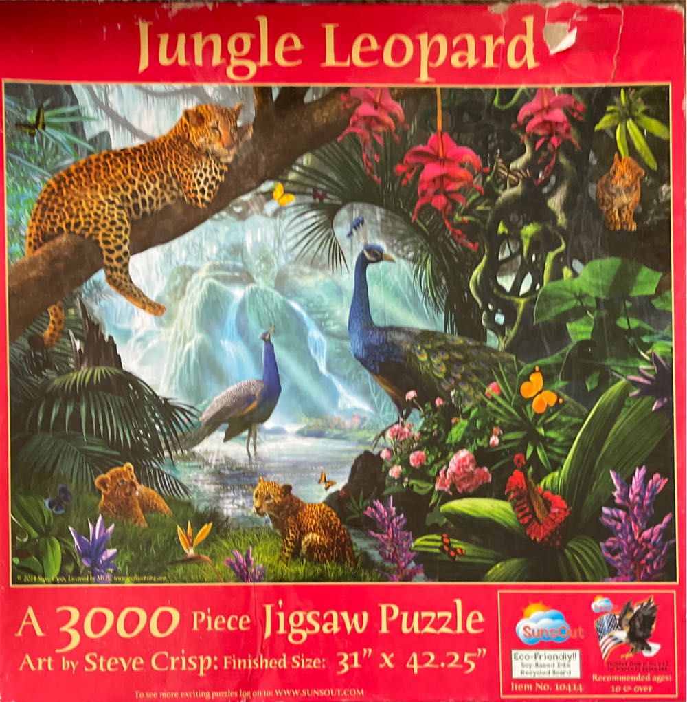 Jungle Leopard - SunsOut puzzle collectible [Barcode 796780104143] - Main Image 1