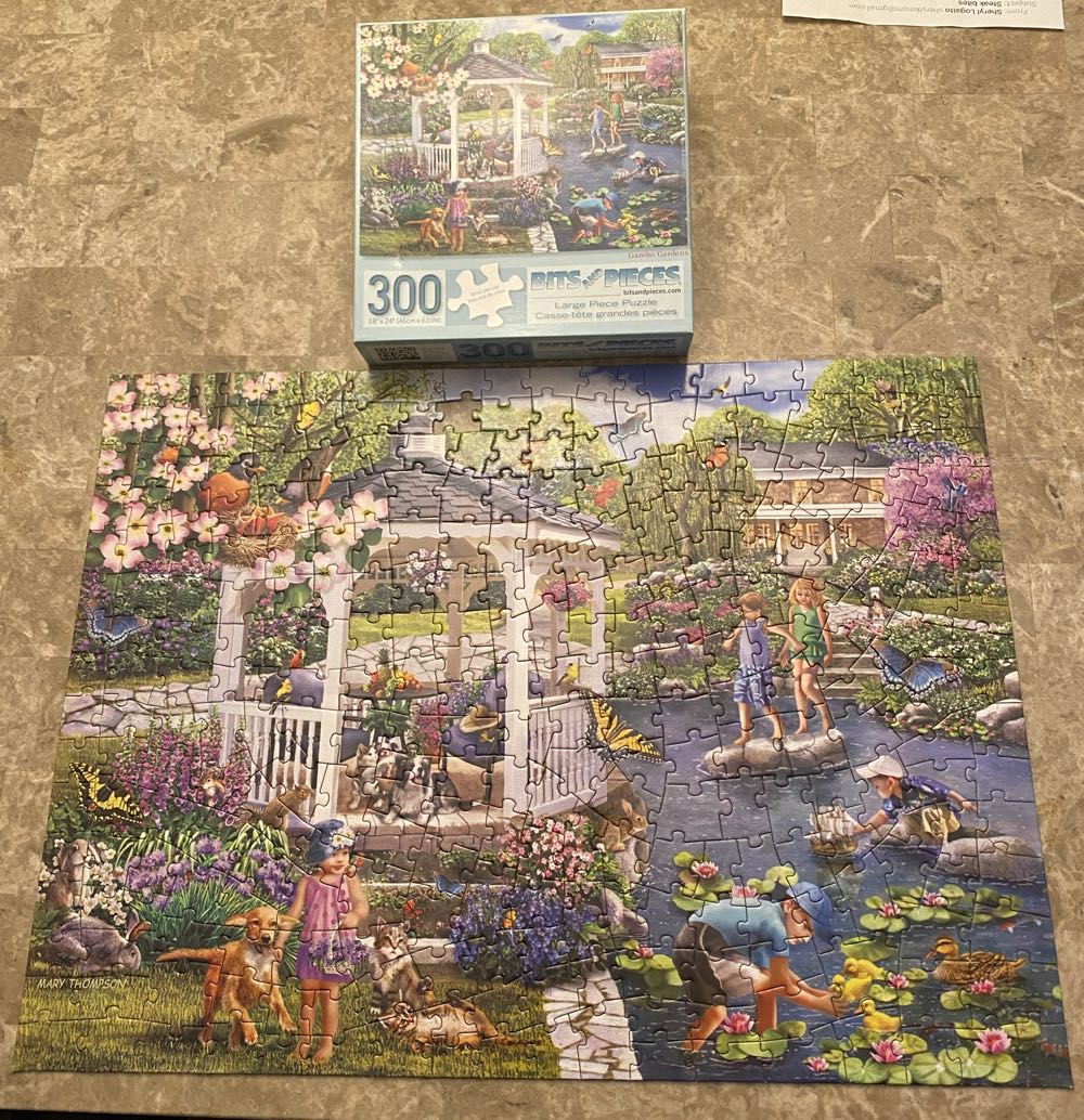 Gazebo Gardens - Bits And Pieces puzzle collectible [Barcode 192949039460] - Main Image 2