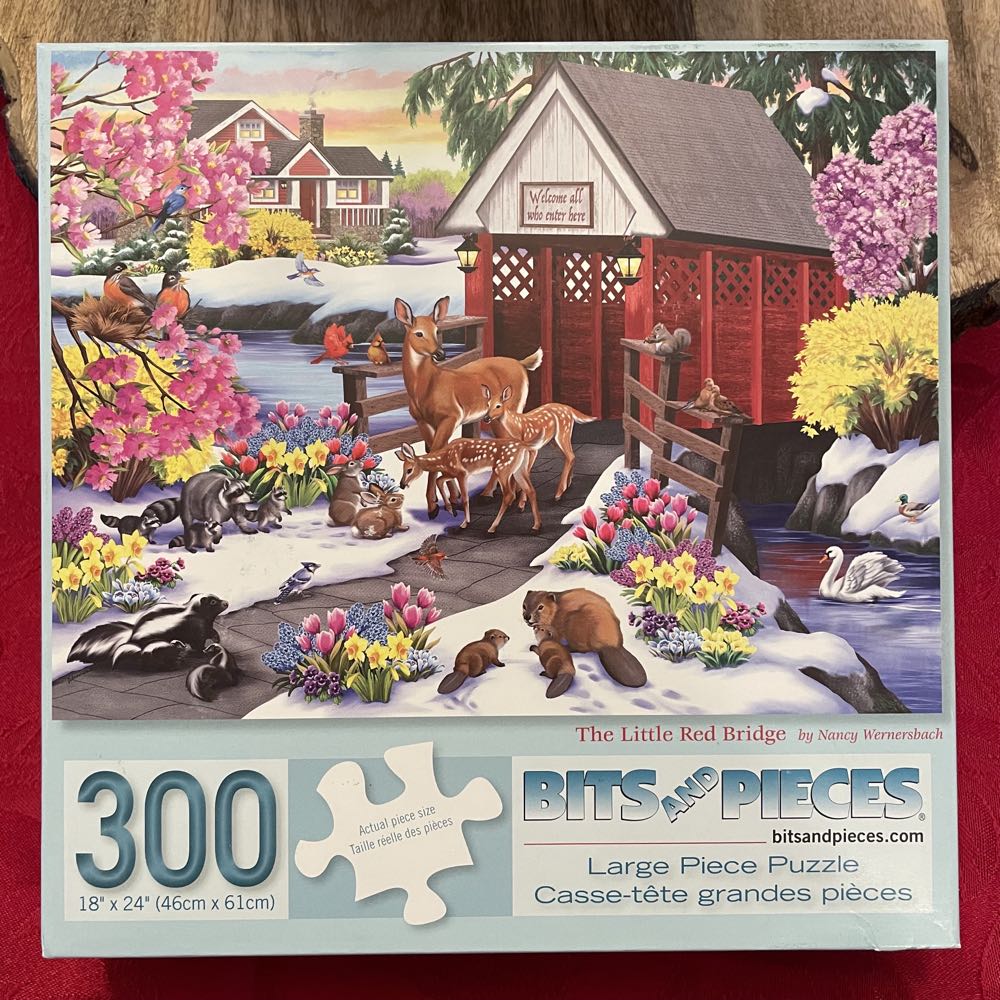 Little Red Bridge ❤️ - Bits And Pieces puzzle collectible [Barcode 192949037893] - Main Image 3