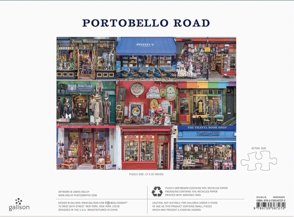 Portobello Road - Galison puzzle collectible [Barcode 9780735367272] - Main Image 4