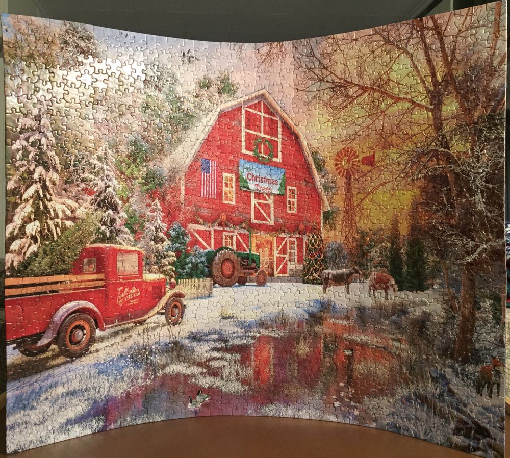 Christmas Tree Farm (NIB) NFT  - White Mountain puzzle collectible [Barcode 724819264988] - Main Image 4