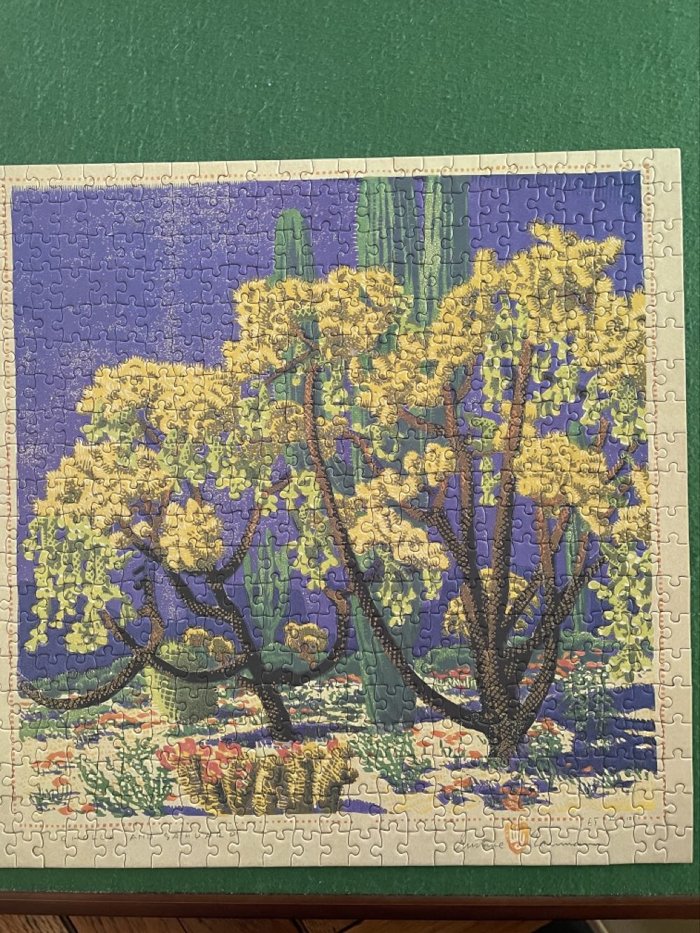 Cholla And Sahuaro - Pomegranate puzzle collectible [Barcode 9780764974670] - Main Image 2