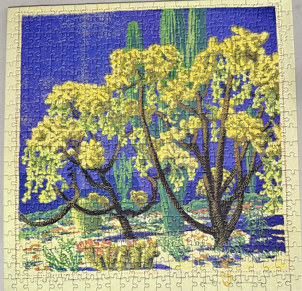 Cholla And Sahuaro - Pomegranate puzzle collectible [Barcode 9780764974670] - Main Image 3