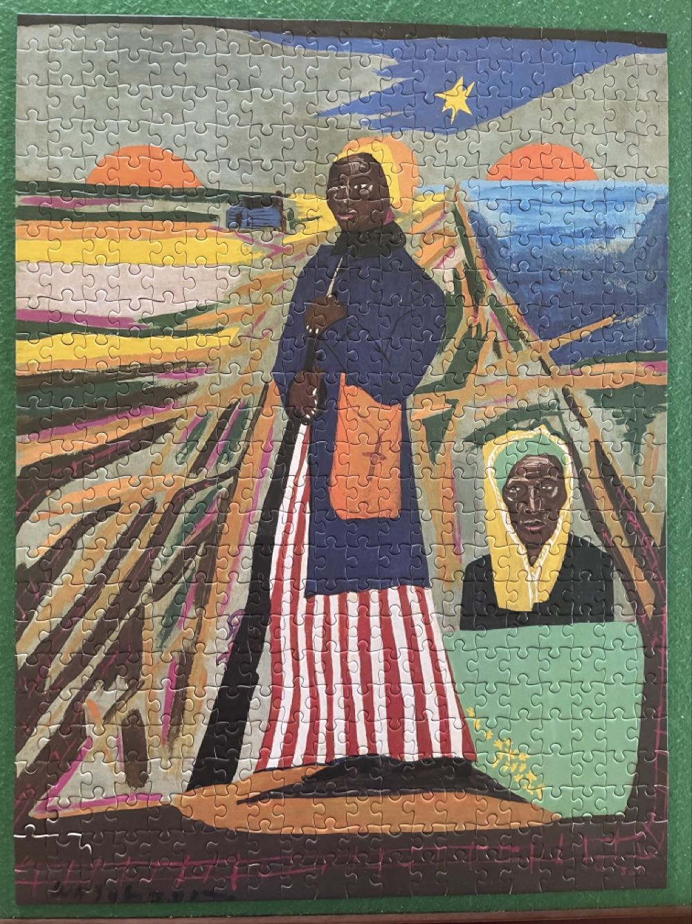 William H. Johnson: Harriet Tubman 500-piece Jigsaw Puzzle Pomegranate 18” X 24” - Pomegranate puzzle collectible [Barcode 9780764999727] - Main Image 2