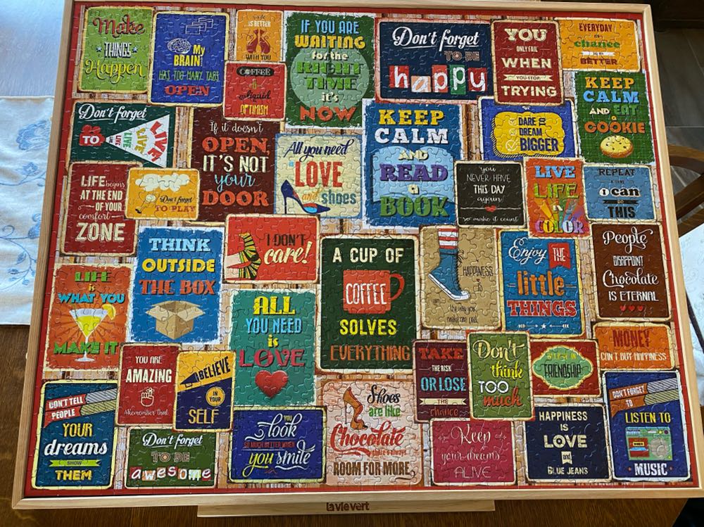 Words Of Wisdom-NIB - White Mountain puzzle collectible [Barcode 724819264162] - Main Image 4