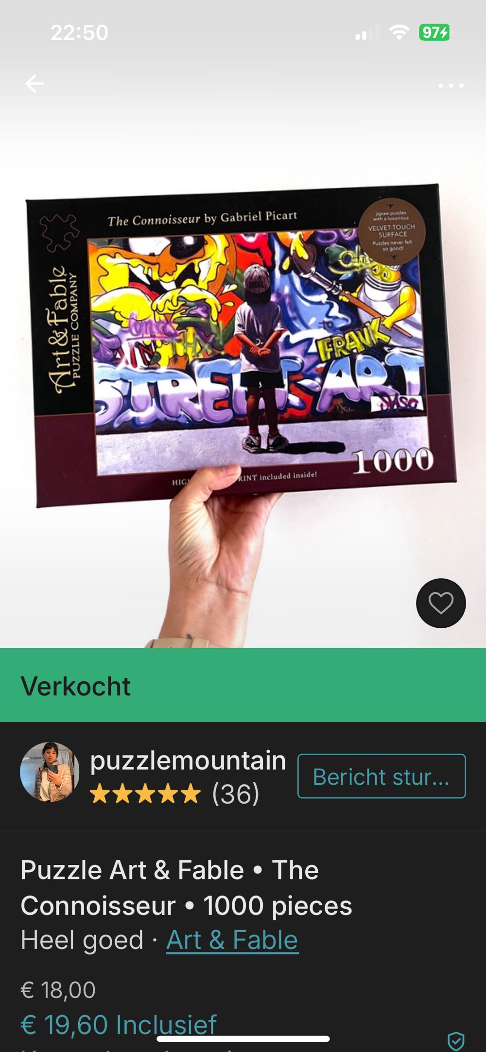 The Connoisseur - Art & Fable puzzle collectible [Barcode 850006234301] - Main Image 4