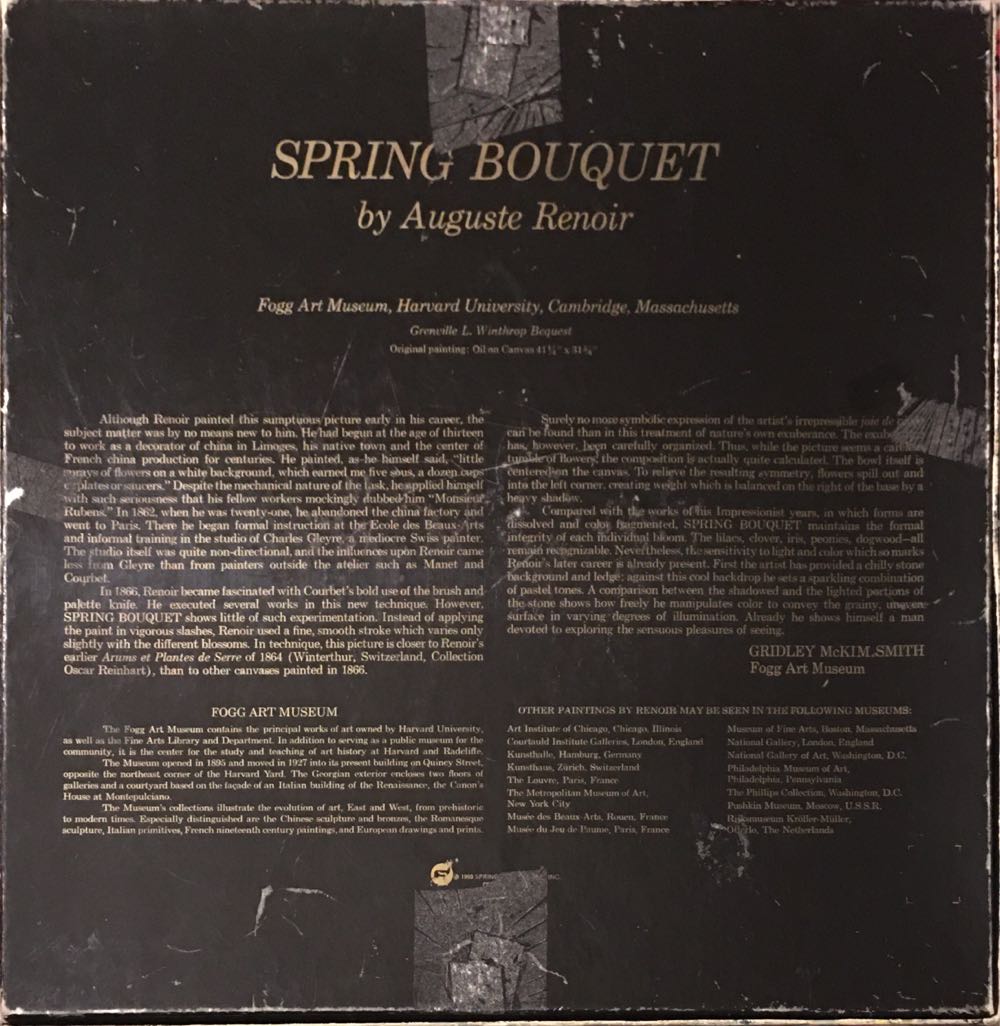 Spring Bouquet - Springbok puzzle collectible [Barcode 9780934967679] - Main Image 2