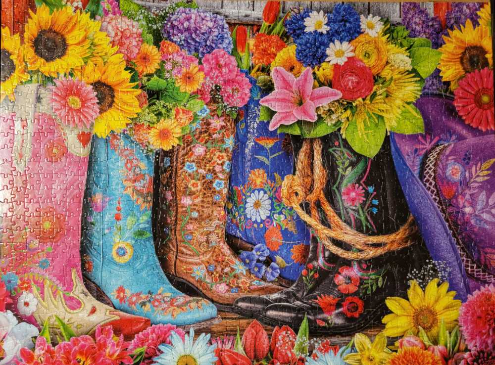 Cowgirl Colors - Buffalo Games puzzle collectible [Barcode 079346119530] - Main Image 2