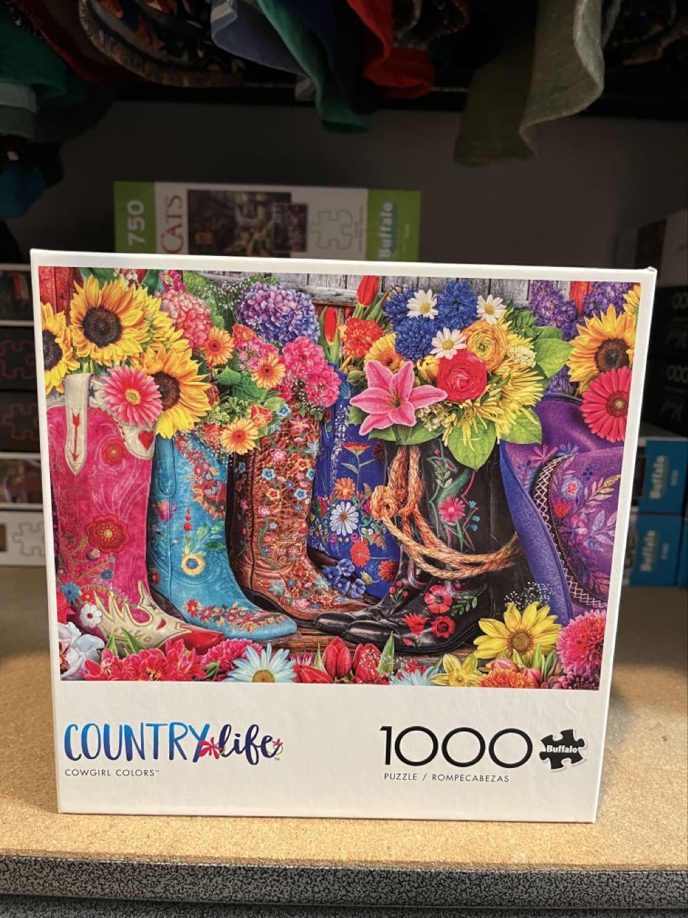 Cowgirl Colors - Buffalo Games puzzle collectible [Barcode 079346119530] - Main Image 3