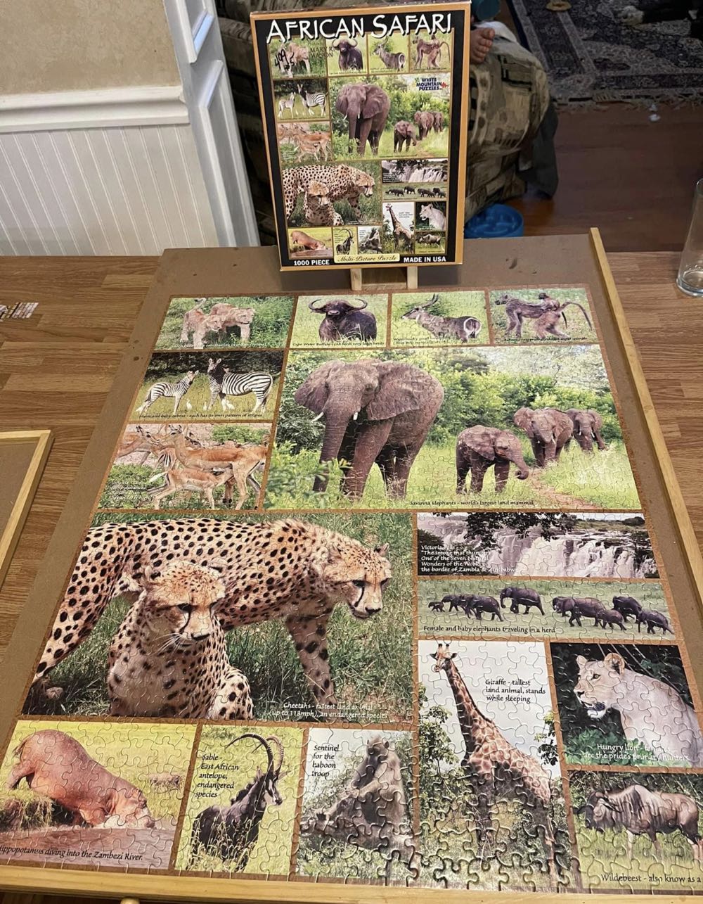 Z - African Safari (Given To Diane Gallant) - White Mountain puzzle collectible [Barcode 724819252114] - Main Image 4