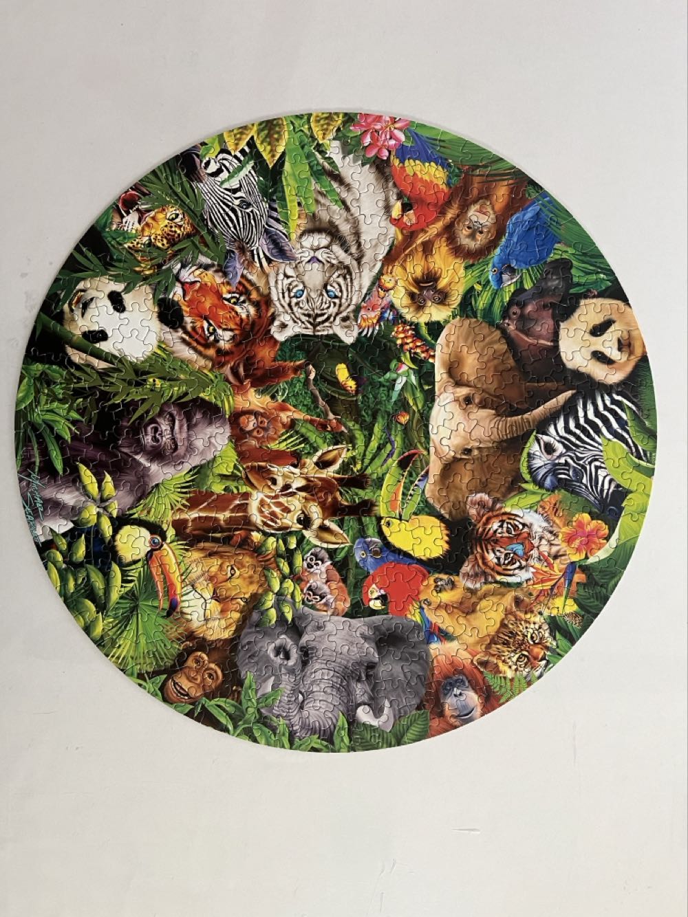 Wild Animals Round - A Broader View puzzle collectible - Main Image 2
