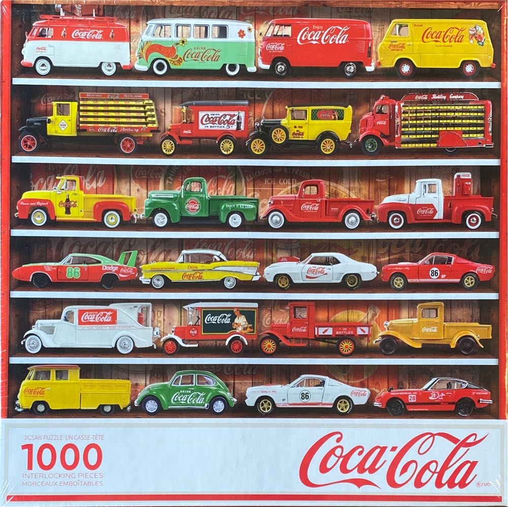 Coca Cola Cars-borrowed - Springbok puzzle collectible [Barcode 091683110285] - Main Image 2