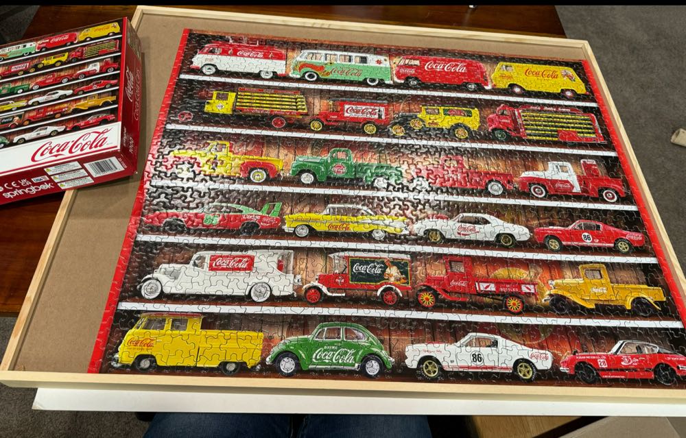 Coca Cola Cars-borrowed - Springbok puzzle collectible [Barcode 091683110285] - Main Image 3