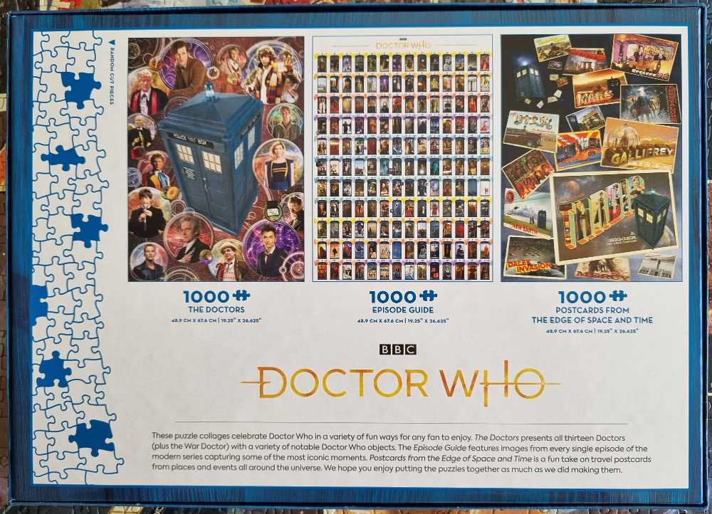 Doctor Who - Postcards From The Edge Of Space And Time - Cobble Hill puzzle collectible [Barcode 625012802284] - Main Image 4