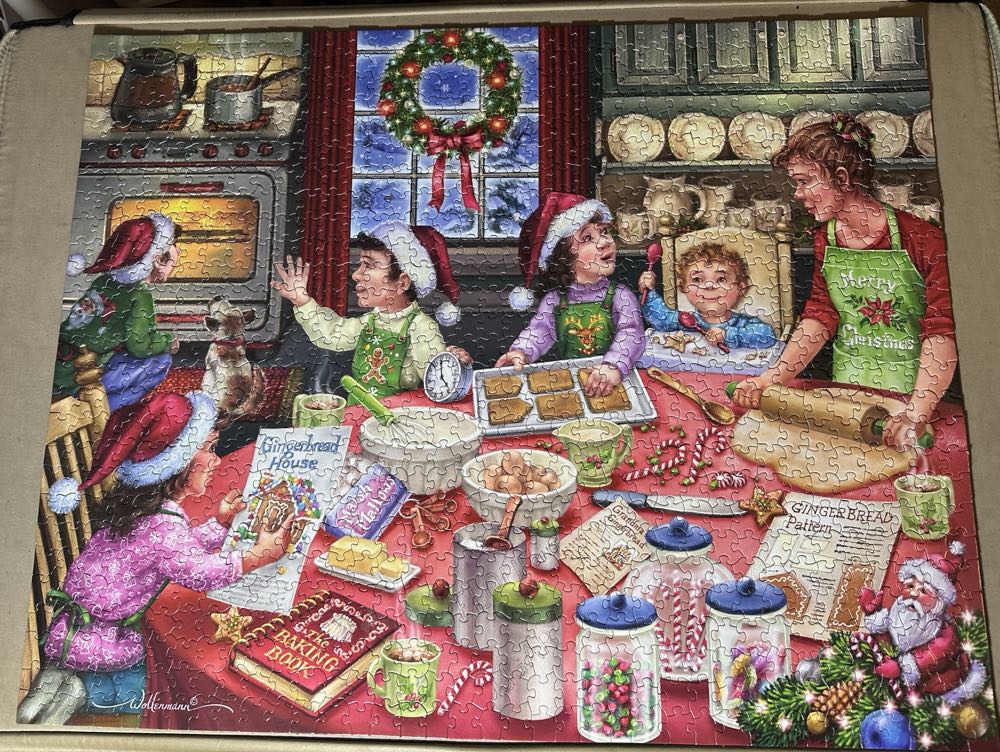 Gingerbread Party Christmas - Vermont Christmas Company puzzle collectible [Barcode 819273020673] - Main Image 2