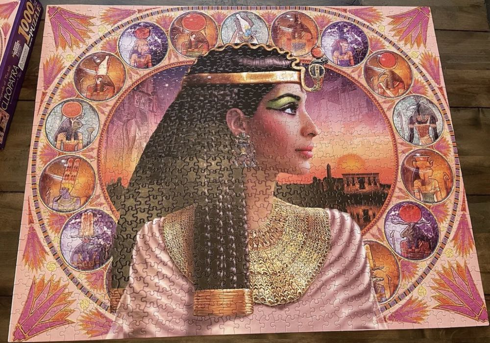 Legends of The Nile CLEOPATRA - White Mountain Puzzles puzzle collectible [Barcode 724819249299] - Main Image 2